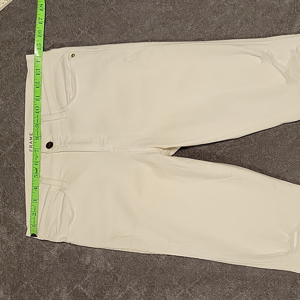 Frame Denim, "Le High Skinny" White Jeans - Picture 3 of 17